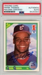 1990 Score Frank Thomas Signed Rookie Card PSA