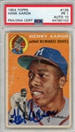 1954 Topps Hank Aaron #154 Signed