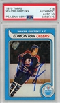 1979 Topps Wayne Gretzky Rookie Card Signed