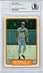 1982 Fleer Cal Ripken Jr Signed Rookie Card